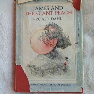 James and the Giant Peach by Roald Dahl 1961 First Edition 2nd Print HC DJ Vtg